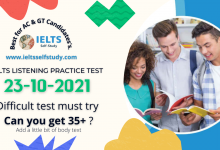 IELTS LISTENING PRACTICE TEST WITH ANSWERS 23.10.2021